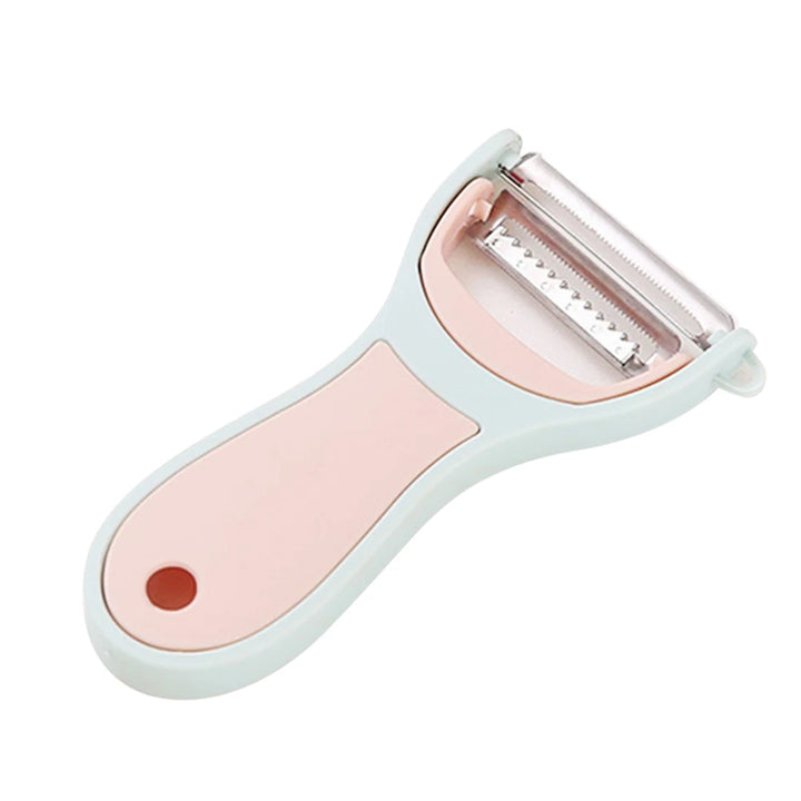 Descascador e ralador de vegetais portátil 2 em 1, multiuso para preparação de refeições veganas, ferramenta de cozinha dobrável com lâminas de aço inoxidável by Casa Perfeita