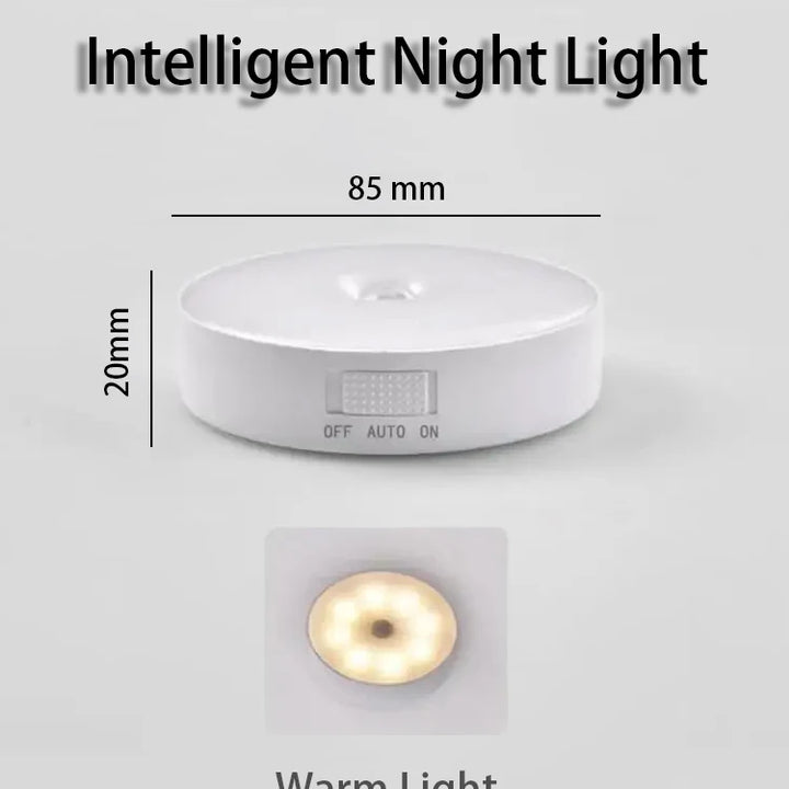 LED Inteligente Sensor do Corpo Humano Night Lamp, Iluminação Automática de Emergência, Carregamento USB, Sem Fio, Magentic, Sucção, Uso Luz Noturna