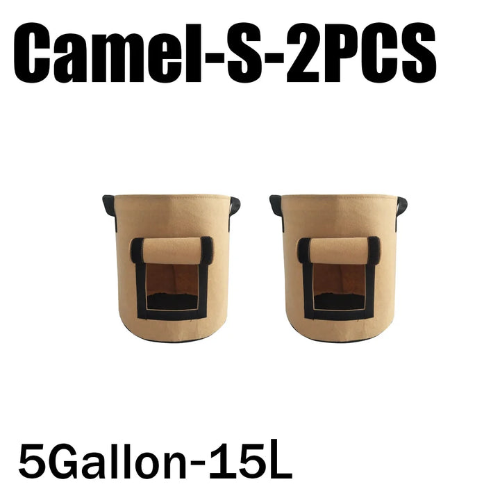 Planta de Feltro Crescer Sacos, Tecido não tecido, Garden Potato Pot, Estufa Vegetal Growing Bags, Hidratante, Ferramentas verticais, 3 estilos by Casa Perfeita