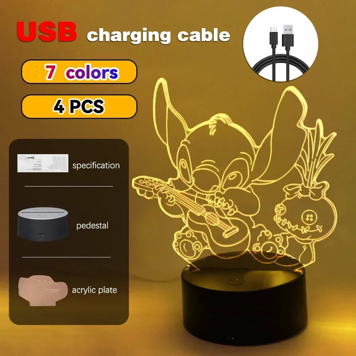 Led night light ilusão ponto lâmpadas de controle remoto toque inteligente decoração do quarto casa lâmpada natal dia dos namorados presentes aniversário by Casa Perfeita