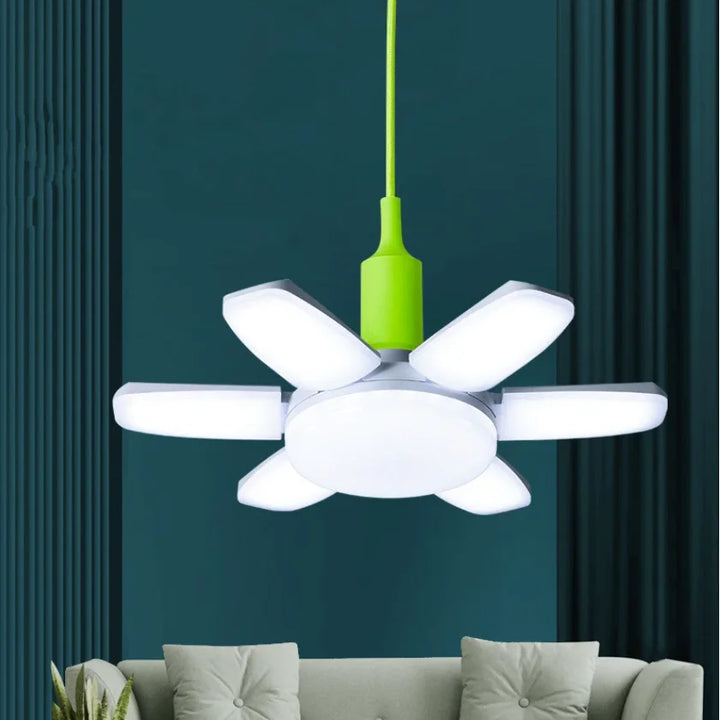 Lâmpada LED dobrável para teto doméstico, lâmpada de lâmina de ventilador, E27, CA 85-265V, CA 220V, CA 110V, 60 W, 80 W, 100 W, 150 W, 200W by Casa Perfeita