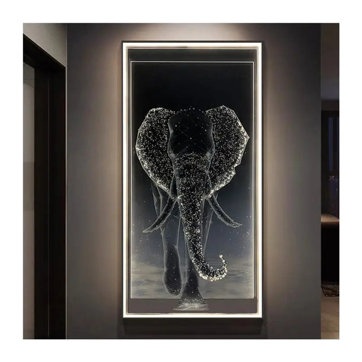 Pintura decorativa luxuosa do hall de entrada do elefante-lite, lâmpada de parede da sala de estar de estilo moderno, pintura de luz led de alta qualidade do corredor by Casa Perfeita