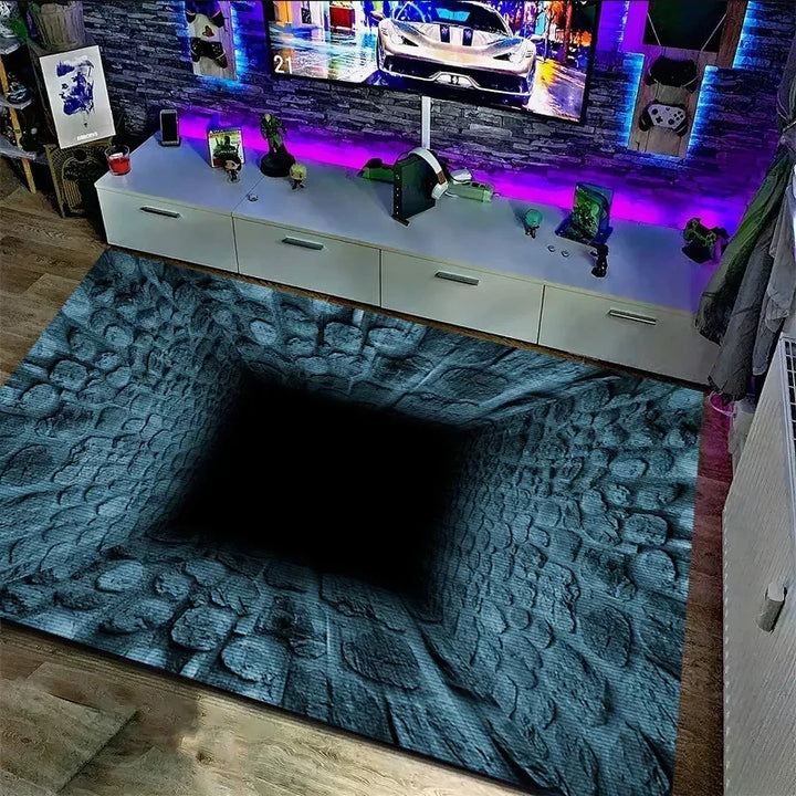 Capacho Ilusão Óptica 3D Antiderrapante Bem Vindo Porta