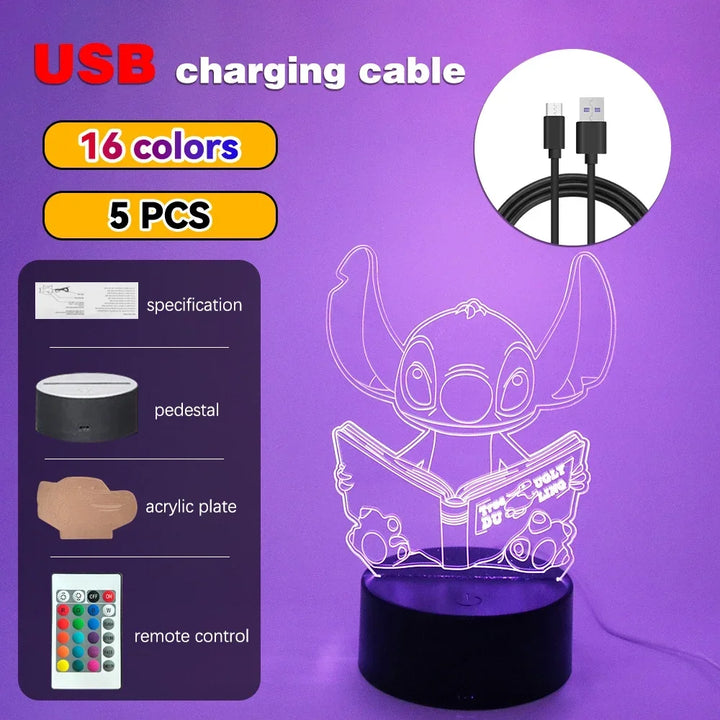 Led night light ilusão ponto lâmpadas de controle remoto toque inteligente decoração do quarto casa lâmpada natal dia dos namorados presentes aniversário by Casa Perfeita