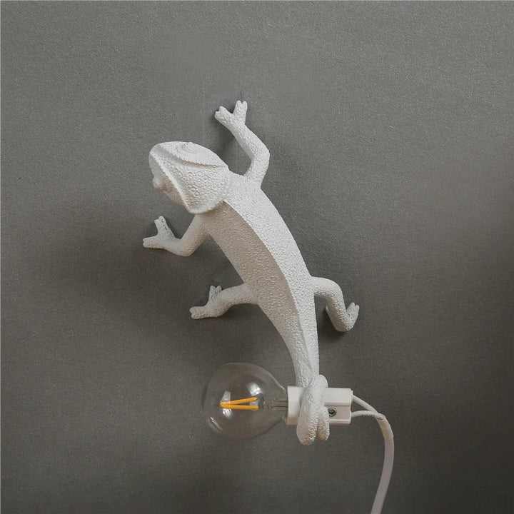 lagarto lâmpada de parede ser noite dormitório luz da noite sala estar decoração casa bonito resina animal camaleão luminárias lâmpadas cabeceira by Casa Perfeita