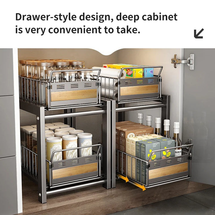 Suporte de armazenamento para pia de cozinha, suporte multifuncional, tigelas, pratos, itens de cozinha, acessórios, economizador de espaço, organizador de cozinha by Casa Perfeita