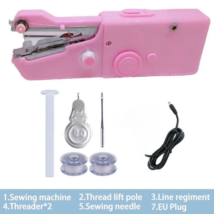 Mini Máquina de Costura Portátil Manual | Para Reparos Rápidos e DIY
