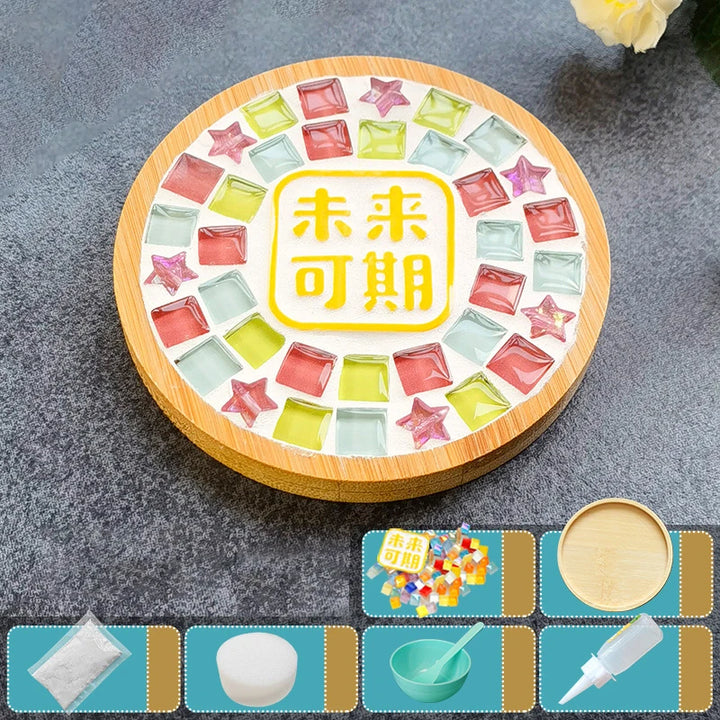 Porta Copos De Bambu Feito À Mão Para Crianças KittenBaby