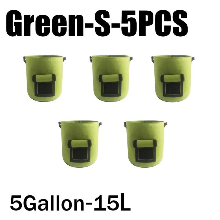 Planta de Feltro Crescer Sacos, Tecido não tecido, Garden Potato Pot, Estufa Vegetal Growing Bags, Hidratante, Ferramentas verticais, 3 estilos by Casa Perfeita