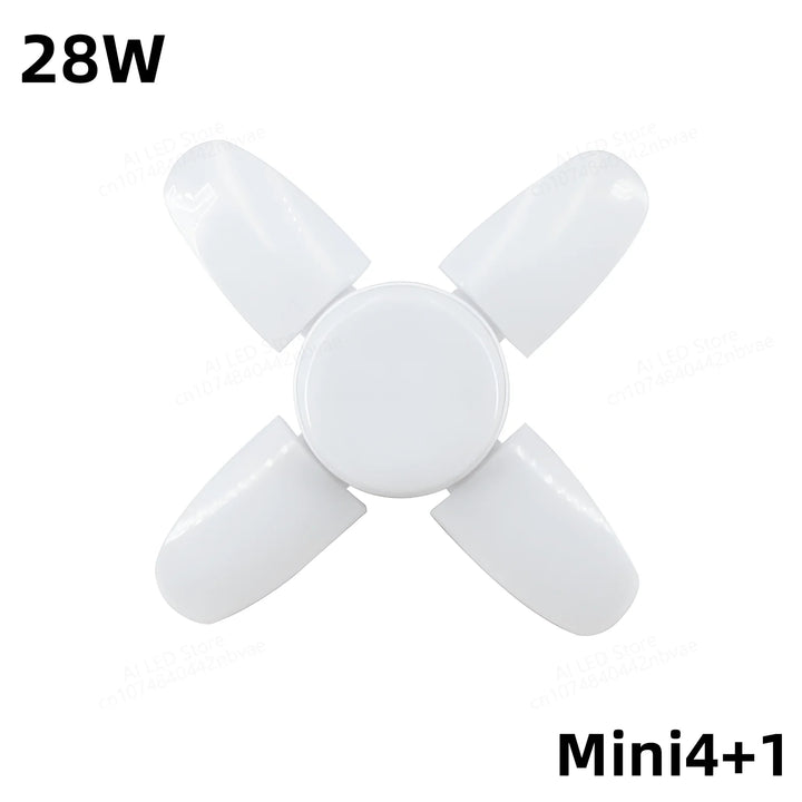 Lâmpada LED dobrável para teto doméstico, lâmpada de lâmina de ventilador, E27, CA 85-265V, CA 220V, CA 110V, 60 W, 80 W, 100 W, 150 W, 200W by Casa Perfeita