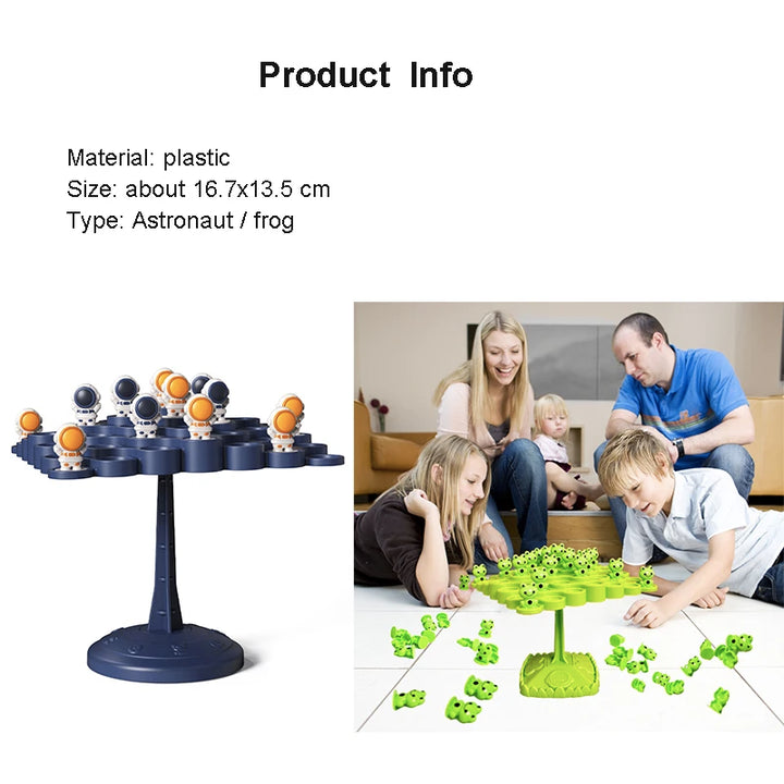 Astronauta Equilíbrio Árvore 3D Puzzle Pai Filho Desafio