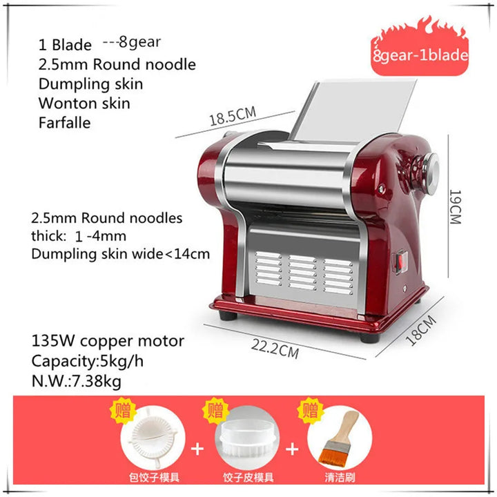 Máquina de Macarrão Elétrica Automática - Faça Massas Frescas em Minutos!