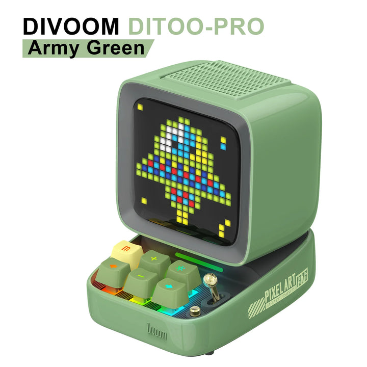 Divoom Ditoo Pro Alto Falante Bluetooth Portátil LED Desk