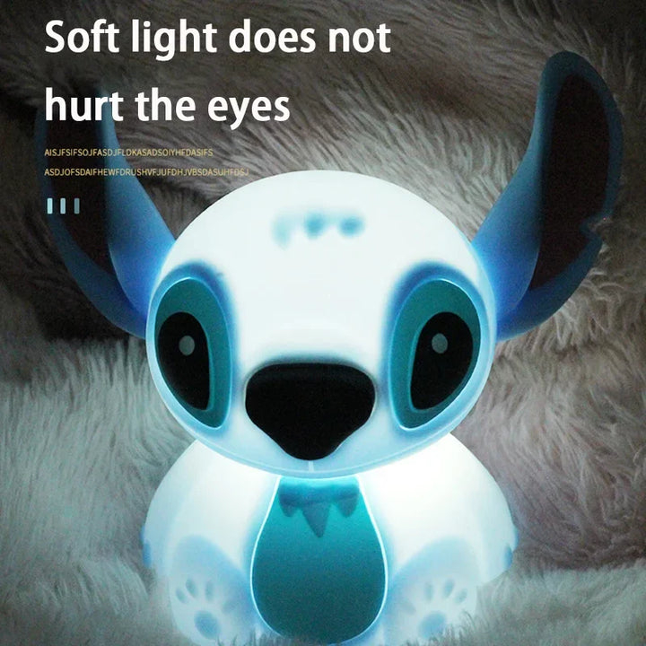 Stitch dos desenhos animados nightlight sensível ao toque carregamento usb bonito lâmpada de cabeceira para enviar amigos presentes de aniversário by Casa Perfeita
