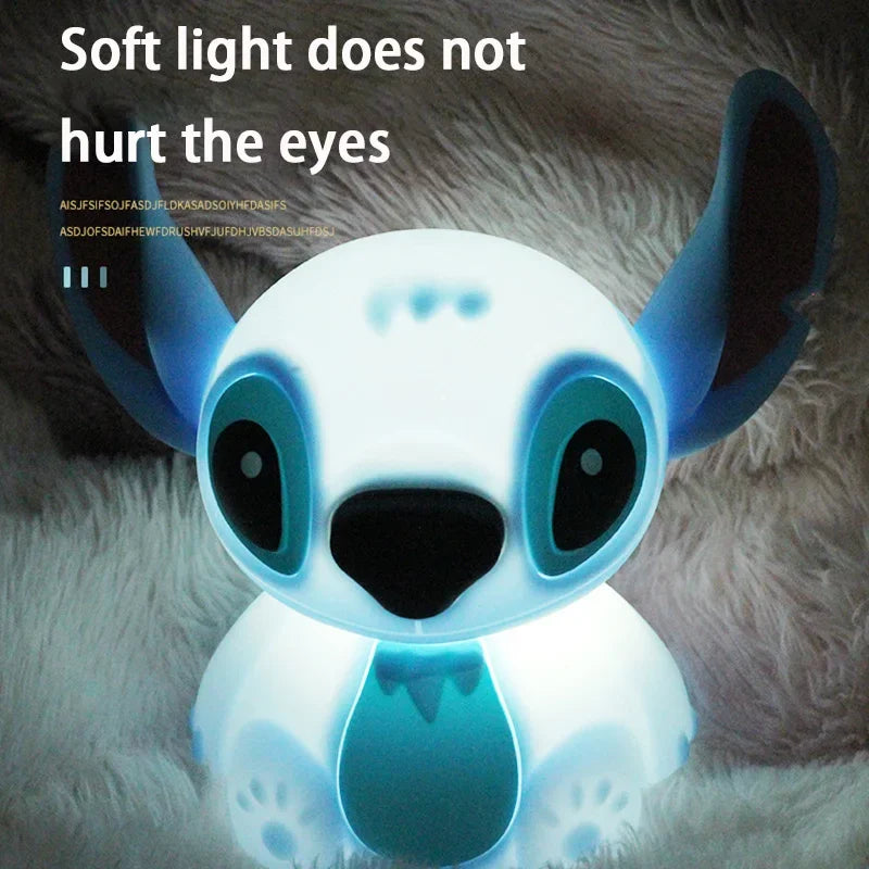 Stitch dos desenhos animados nightlight sensível ao toque carregamento usb bonito lâmpada de cabeceira para enviar amigos presentes de aniversário by Casa Perfeita