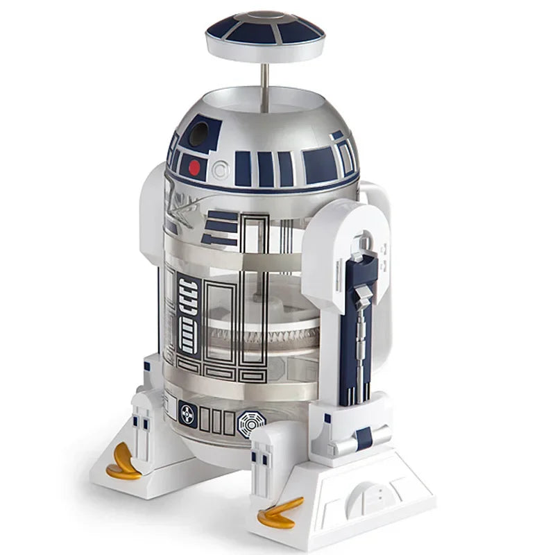 Moka R2D2 Manual Inox 960ml Ideal Para Escritório Star Wars