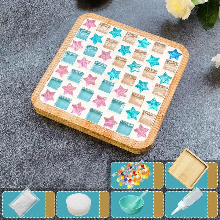 Tapete de Copos Mosaico Bambu Feito KittenBaby Infantil