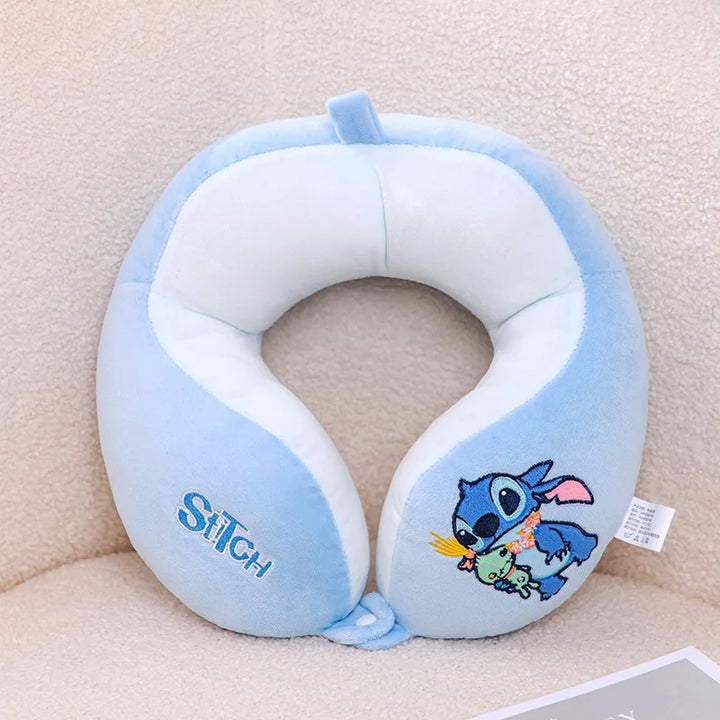 Travesseiro de Pescoço Lilo e Stitch Forma U Portátil Viagem