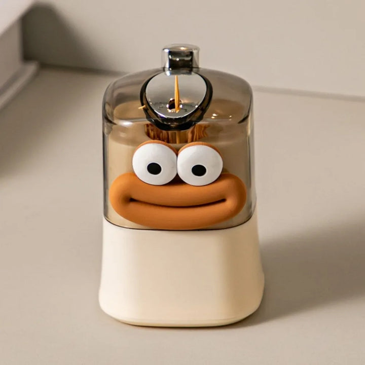 Luxuoso Suporte De Palitos De Dente Automático Com Luz