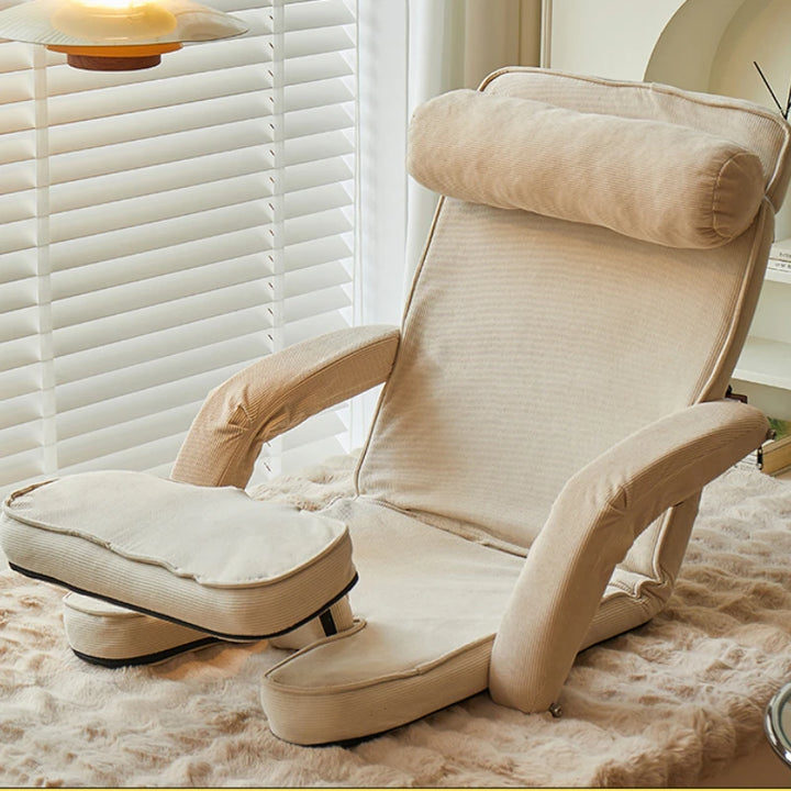 Tatami sofá ajustável dobrável cadeira de escritório preguiçoso multi-posição reclinável durável relaxamento lounge assento conversível sofá by Casa Perfeita