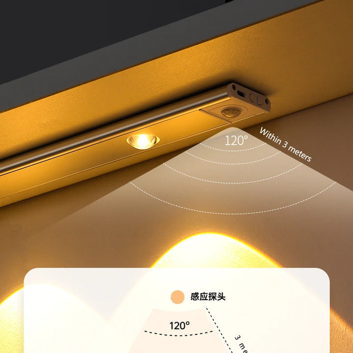 Luz LED com Sensor de Movimento Ultra Fina e Sem Fios: Iluminação Inteligente e Versátil para Cada Canto da Sua Casa!
