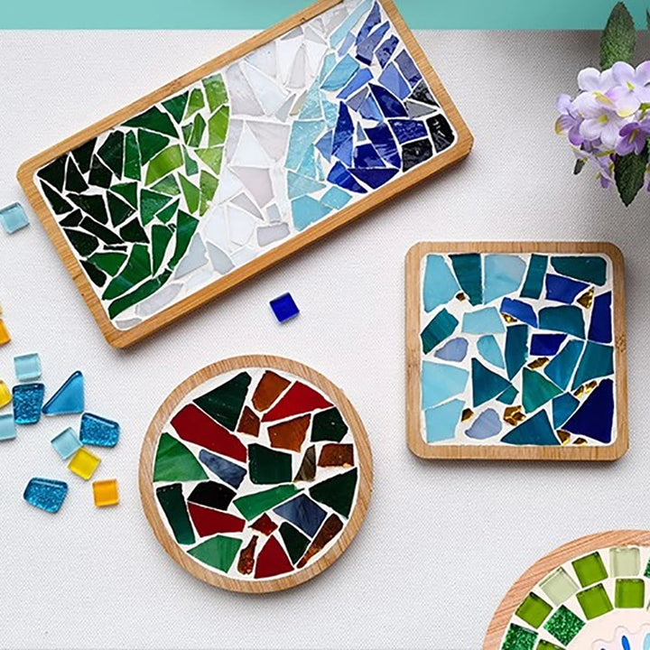 Tapete de Copos Mosaico Bambu Feito KittenBaby Infantil