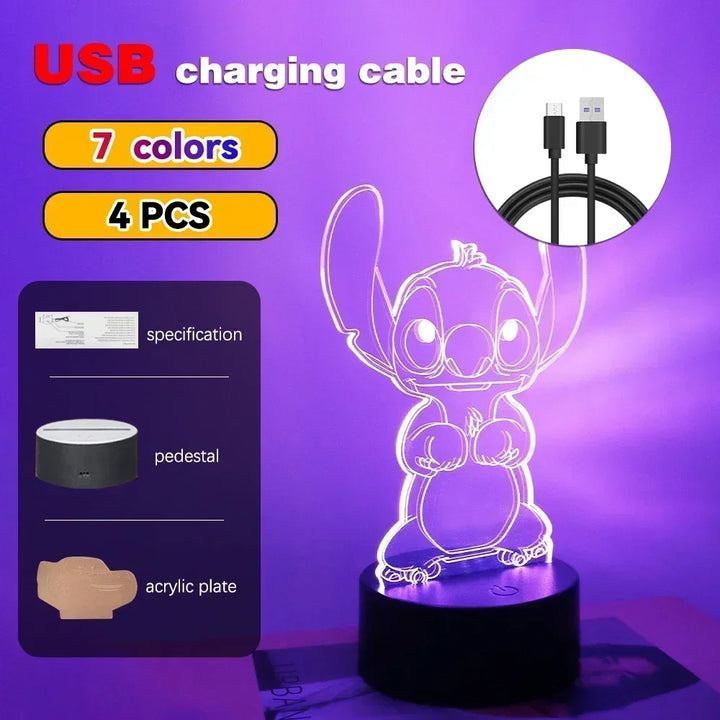 Led night light ilusão ponto lâmpadas de controle remoto toque inteligente decoração do quarto casa lâmpada natal dia dos namorados presentes aniversário by Casa Perfeita