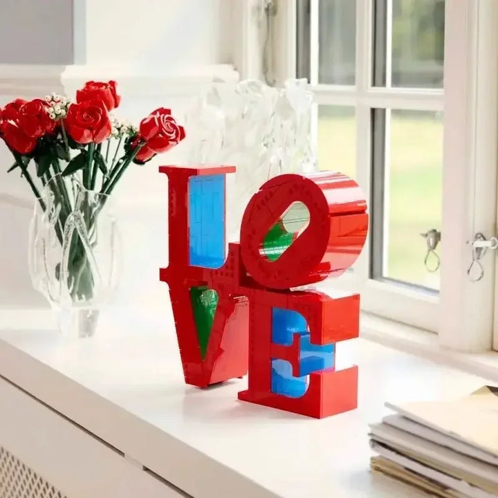 Blocos de Construção 791 Peças Letra do Amor Namorada