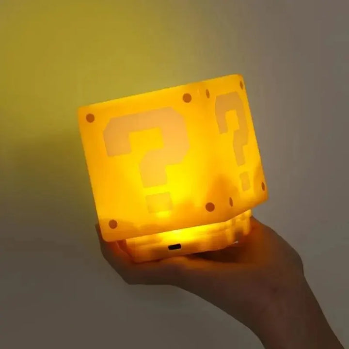 LED Pergunta Mark Brick Night Light com Música