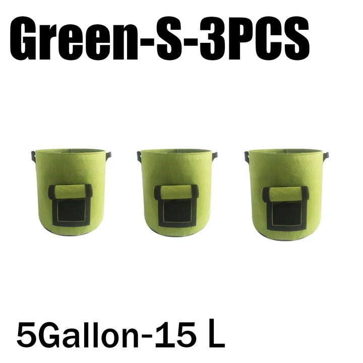 Planta de Feltro Crescer Sacos, Tecido não tecido, Garden Potato Pot, Estufa Vegetal Growing Bags, Hidratante, Ferramentas verticais, 3 estilos by Casa Perfeita