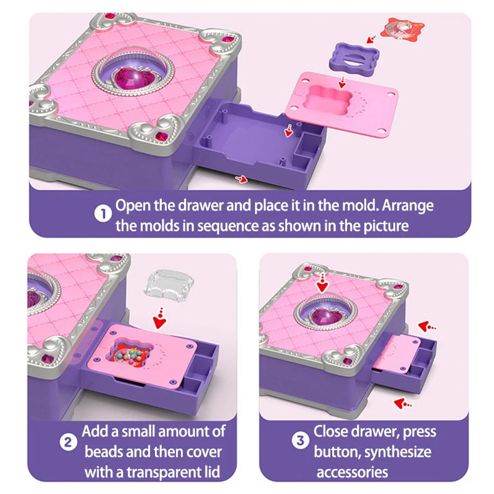 Kit Joias DIY Crianças Anéis Adesivos Estimula Criatividade