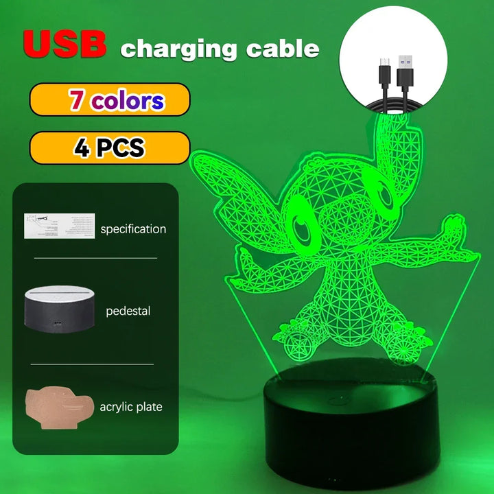 Led night light ilusão ponto lâmpadas de controle remoto toque inteligente decoração do quarto casa lâmpada natal dia dos namorados presentes aniversário by Casa Perfeita