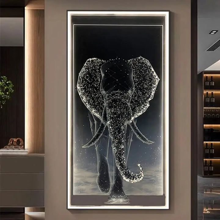 Pintura decorativa luxuosa do hall de entrada do elefante-lite, lâmpada de parede da sala de estar de estilo moderno, pintura de luz led de alta qualidade do corredor by Casa Perfeita