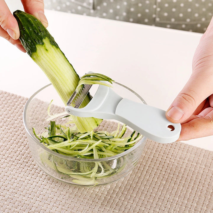 Descascador e ralador de vegetais portátil 2 em 1, multiuso para preparação de refeições veganas, ferramenta de cozinha dobrável com lâminas de aço inoxidável by Casa Perfeita