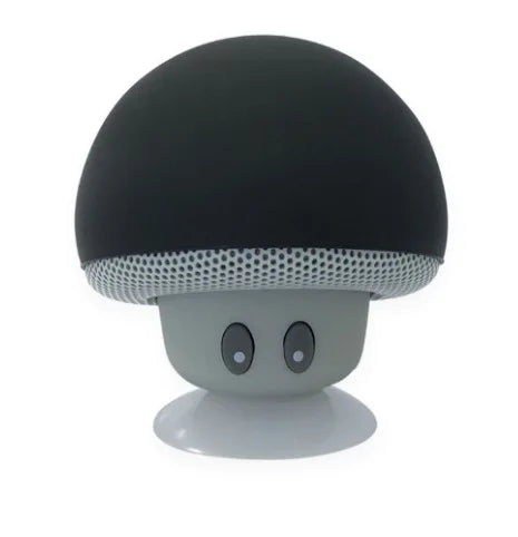 Bonito dos desenhos animados bluetooth alto-falante forma de cogumelo atualizado ventosa mini alto-falante à prova de poeira presente de aniversário para crianças