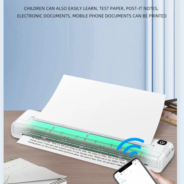 Impressora Térmica 200dpi Bluetooth Sem Tinta Portátil