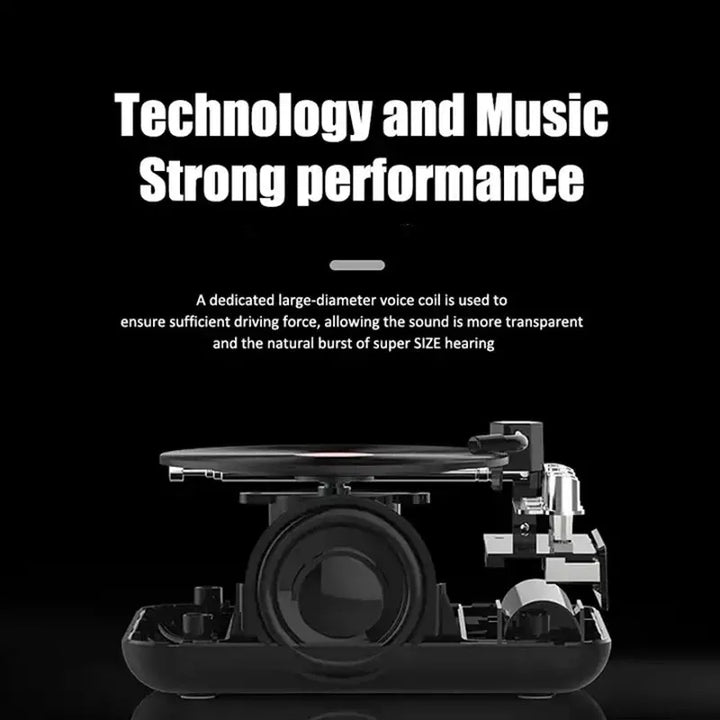 Rádio Portátil Retro de Madeira com Bluetooth HiFi para Casa