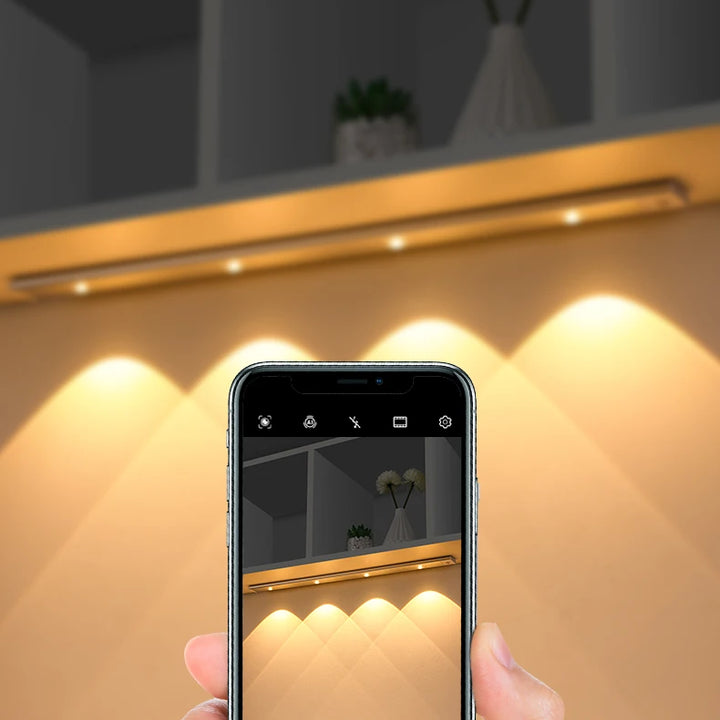 Luz LED com Sensor de Movimento Ultra Fina e Sem Fios: Iluminação Inteligente e Versátil para Cada Canto da Sua Casa!