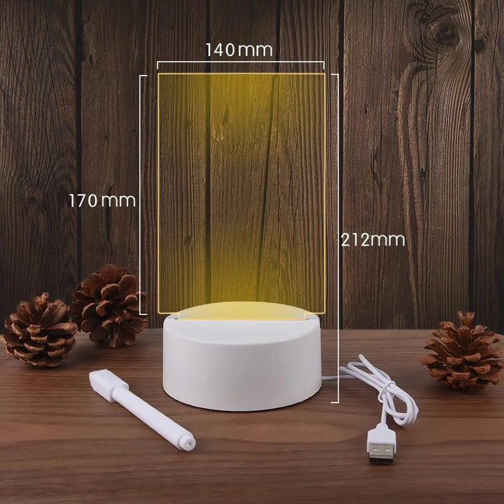 Quadro de Mensagens LED Luminoso USB | Crie e Ilumine Seu Lar