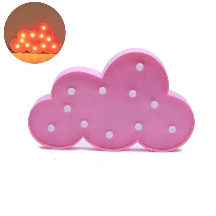 Nuvem led 3d dos desenhos animados luz da noite parede lâmpada do bebê brinquedos nordic decoração para casa das crianças ins adereços fotográficos presente de natal by Casa Perfeita