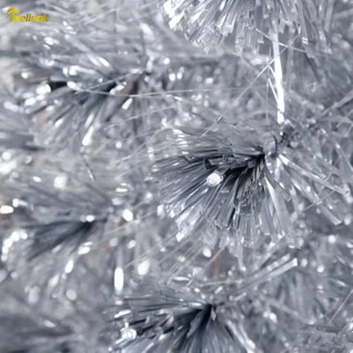 Árvore Natal Prata Luz Fibra