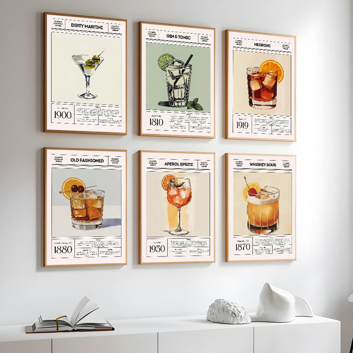 Legal cocktail vinho arte ins moda cartaz pegajoso arte da parede impressão à prova dwaterproof água casa sala de estar barra corredor decoração estética by Casa Perfeita