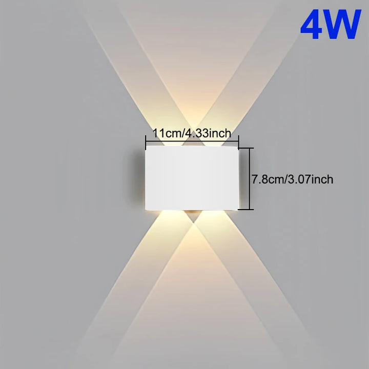 Luz de Parede LED Impermeável: Iluminação Moderna e Durável para Interiores e Exteriores