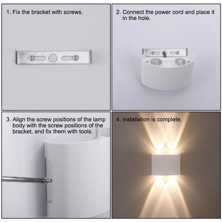 Luz de Parede LED Impermeável: Iluminação Moderna e Durável para Interiores e Exteriores