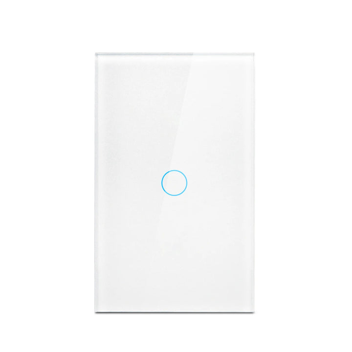 AC100-240 interruptor de toque alimentação led painel interruptores luz parede temperado preto branco cristal vidro 1/2/3 gang interruptor