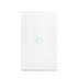AC100-240 interruptor de toque alimentação led painel interruptores luz parede temperado preto branco cristal vidro 1/2/3 gang interruptor