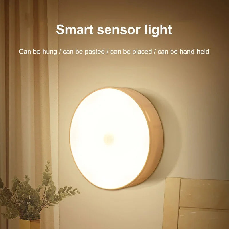 LED Inteligente Sensor do Corpo Humano Night Lamp, Iluminação Automática de Emergência, Carregamento USB, Sem Fio, Magentic, Sucção, Uso Luz Noturna by Casa Perfeita