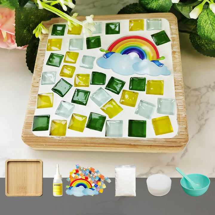 Tapete de Copos Mosaico Bambu Feito KittenBaby Infantil