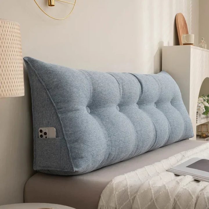 Almofada Cabeceira Europeia Travesseiro Triangular Premium