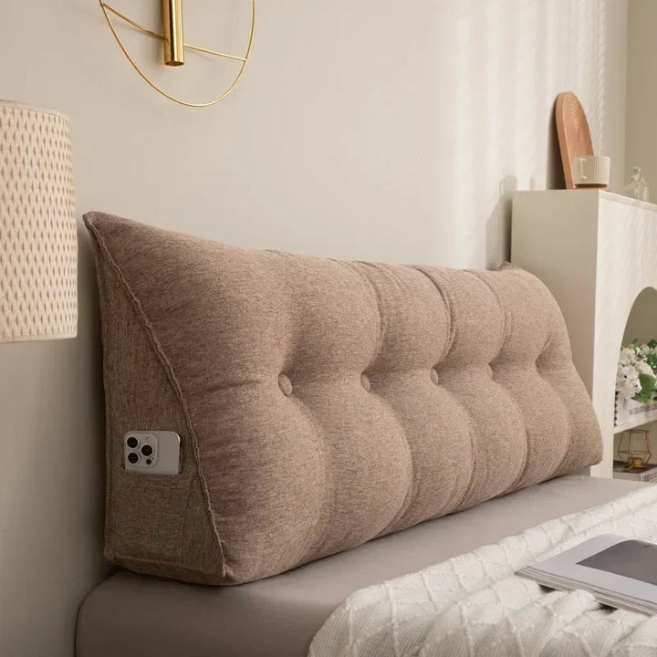 Almofada Cabeceira Europeia Travesseiro Triangular Premium